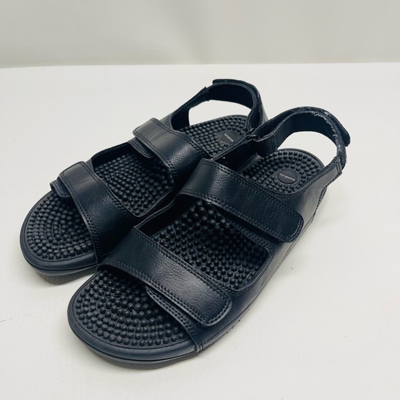 Kenkoh Balance Black Massage Sandals size 10 - Picture 1 of 6